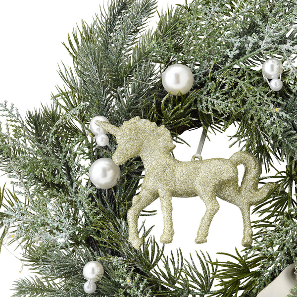 Francfranc LED付きクリスマスツリー、 オーナメント、リース付き LED付き リース パール | Francfranc（フランフラン）公式通販 家具