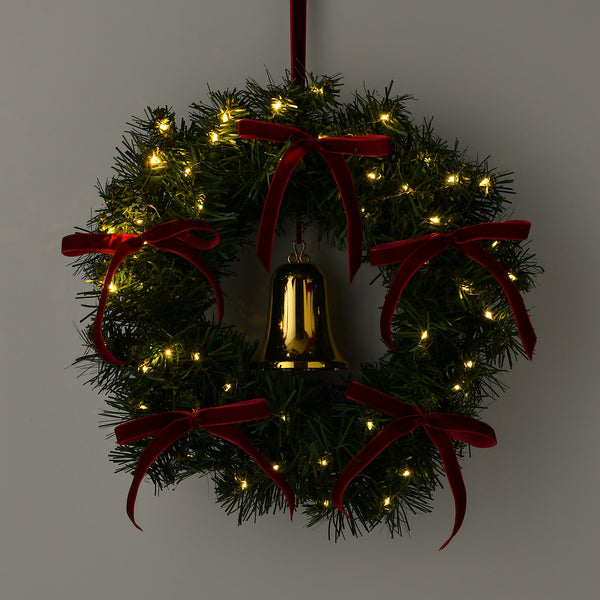 Francfranc LED付きクリスマスツリー、 オーナメント、リース付き LED付き ハンギングウォールツリー グリーン | Francfranc（フラン