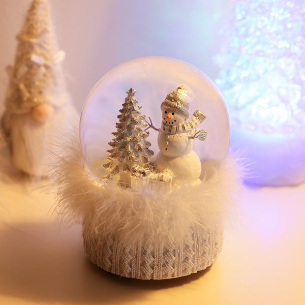 スノードーム スノーマン L ホワイト