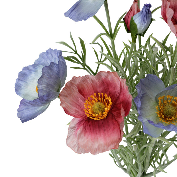 ミニブーケ ポピー ライトピンク×ライトブルー