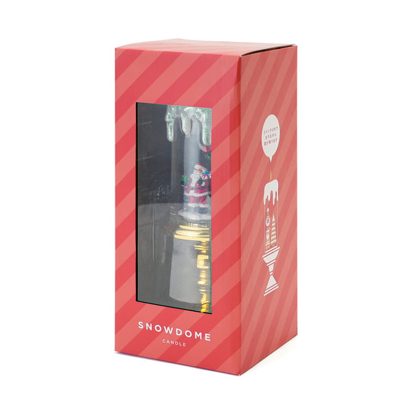 スノードーム キャンドル サンタ L ゴールド