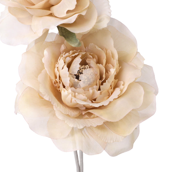 アートフラワー シアー ローズ ブラウン