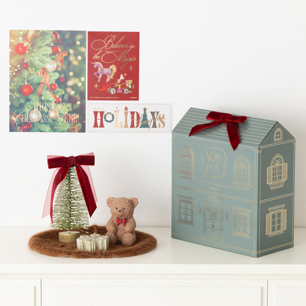 ミニクリスマスデコレーション ギフトセット レッド×グリーン