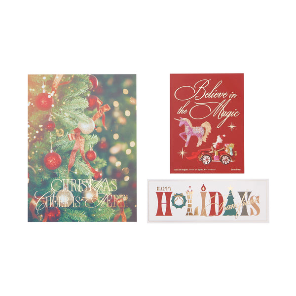 ミニクリスマスデコレーション ギフトセット レッド×グリーン