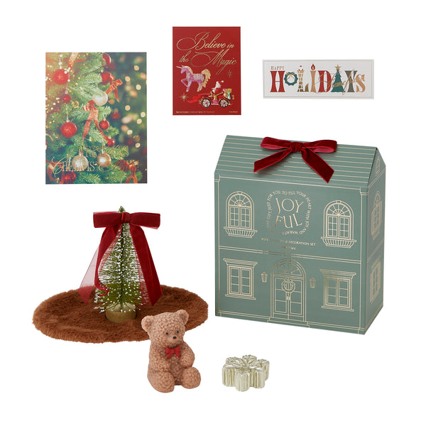 ミニクリスマスデコレーション ギフトセット レッド×グリーン