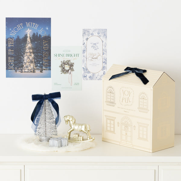 ミニクリスマスデコレーション ギフトセット シルバー×ゴールド