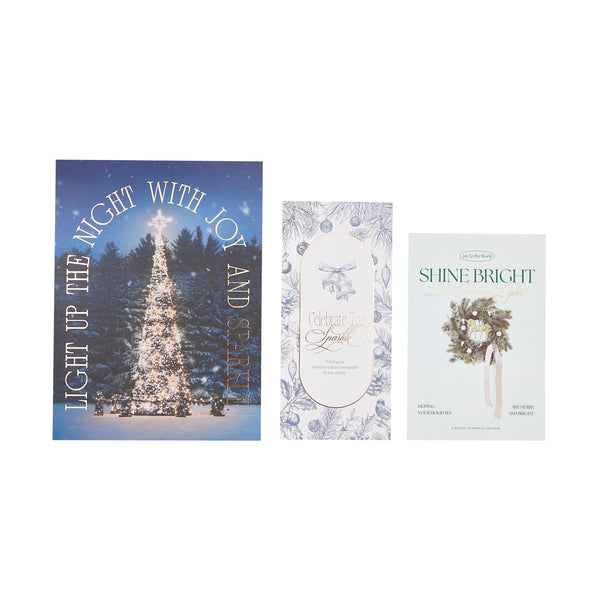 ミニクリスマスデコレーション ギフトセット シルバー×ゴールド