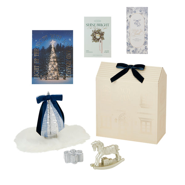 ミニクリスマスデコレーション ギフトセット シルバー×ゴールド