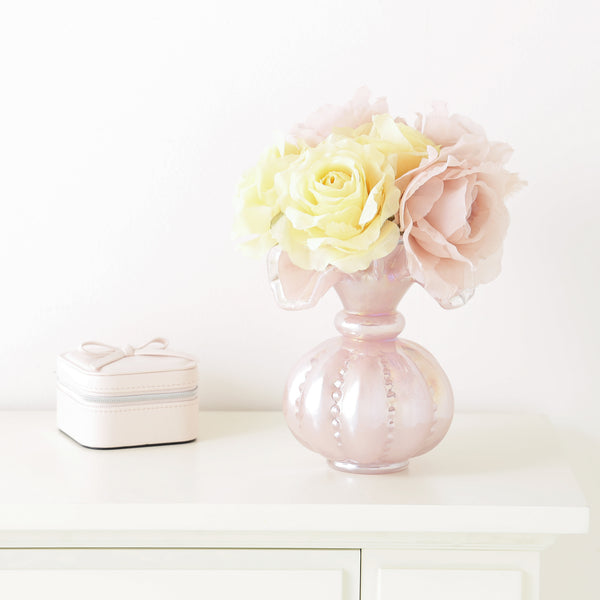 シアーフラワー ブーケ ローズ イエロー