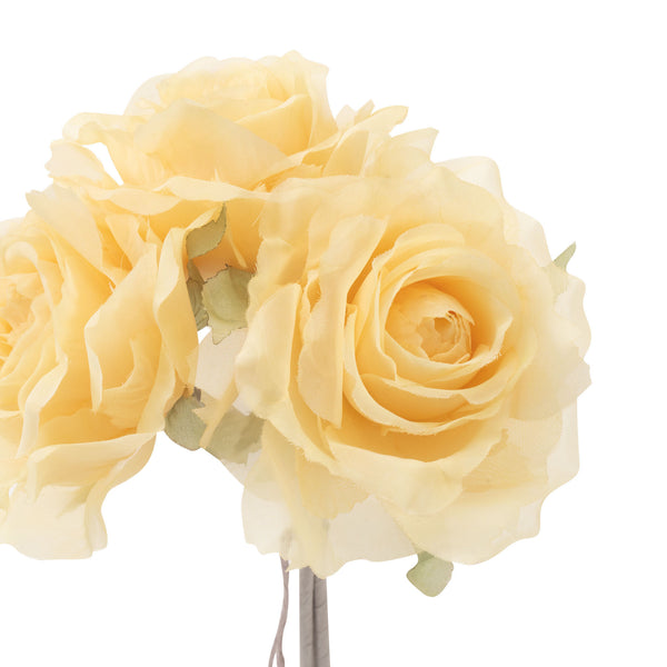 シアーフラワー ブーケ ローズ イエロー