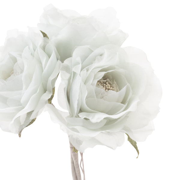 シアーフラワー ブーケ ローズ ライトブルー