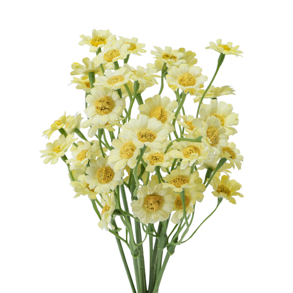 アートフラワー プチデイジー バンドル ライトイエロー