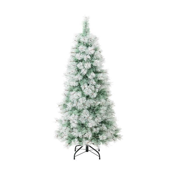 LED180球付き クリスマスツリー スノー 150cm ライトグリーン