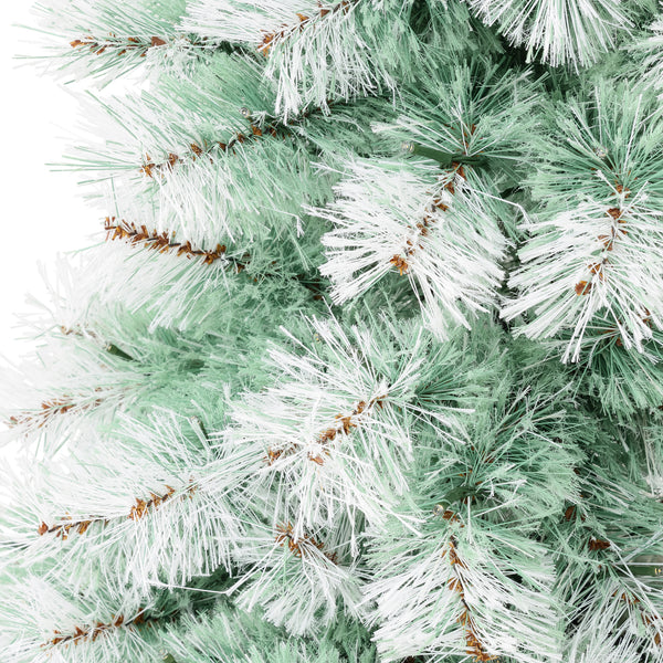 LED180球付き クリスマスツリー スノー 150cm ライトグリーン