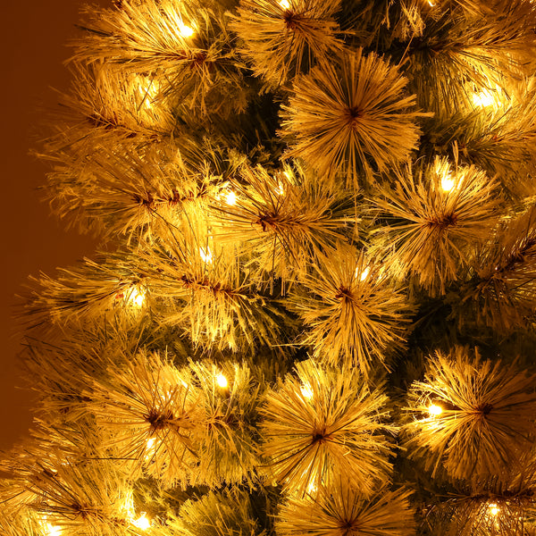 LED180球付き クリスマスツリー スノー 150cm ライトグリーン