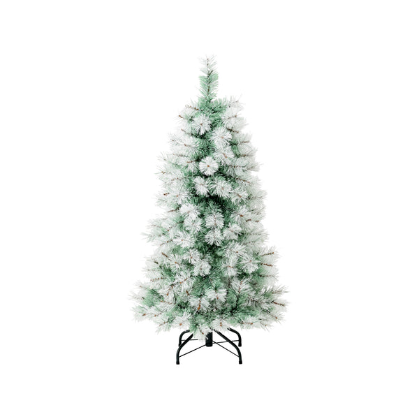 LED130球付き クリスマスツリー スノー 120cm ライトグリーン