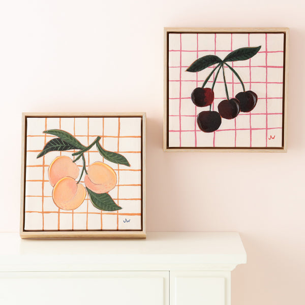 レトロ チェリー アートボード