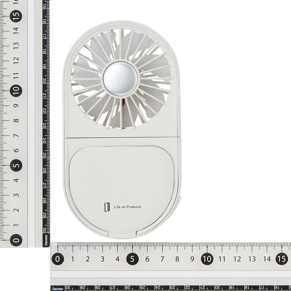 LEDミラー付スリムファン ホワイト