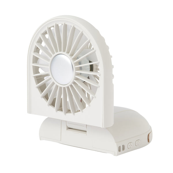 LEDミラー付スリムファン ホワイト