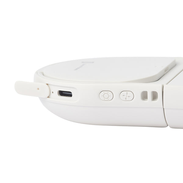 LEDミラー付スリムファン ホワイト