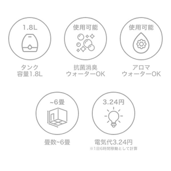 カーラ 超音波式加湿器 マーブル