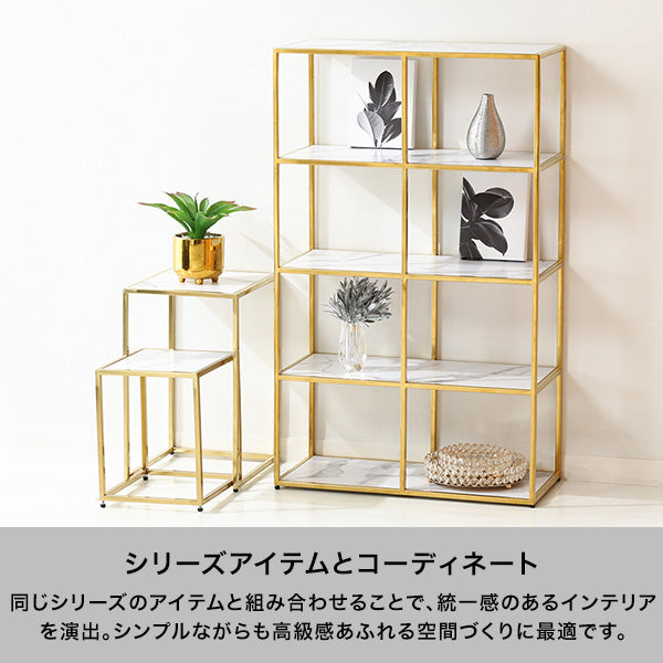 本日限定価格‼️️新品❤️Francfranc＊レーヌシェルフ ネストテーブル レーヌ ネストテーブル S クリア×ゴールド | Francfranc（フランフラン