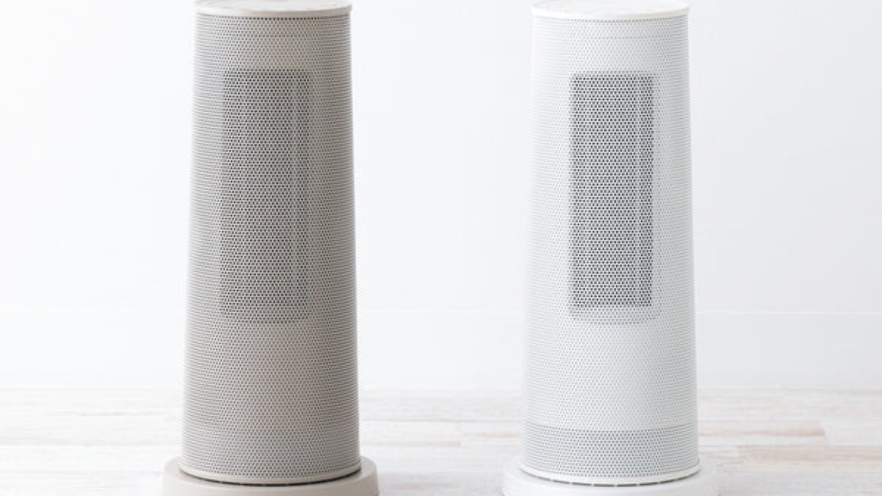 多機能でスタイリッシュなタワー型ヒーター。送風・温風・熱風をワンタッチで切り替えられ、季節を問わず快適に使えます。コンパクトながら使い勝手抜群の便利な一台です。