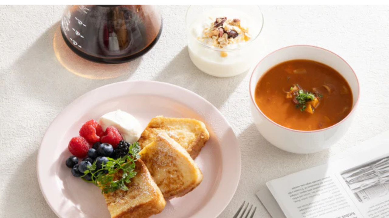 セット内容をそのまま並べるだけで、素敵な食卓が完成するスターターセット。朝食やランチなど用途に合わせて選べるラインアップで、新生活のスタートにも最適です。