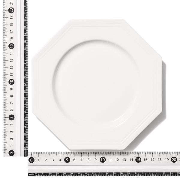 ブランシェ プレート S オクタゴン  ホワイト