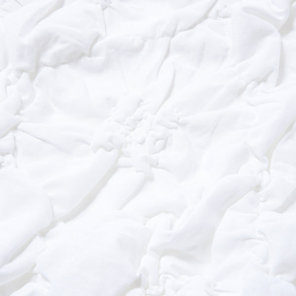フラワーキルト 掛け布団カバー シングル ホワイト | Francfranc