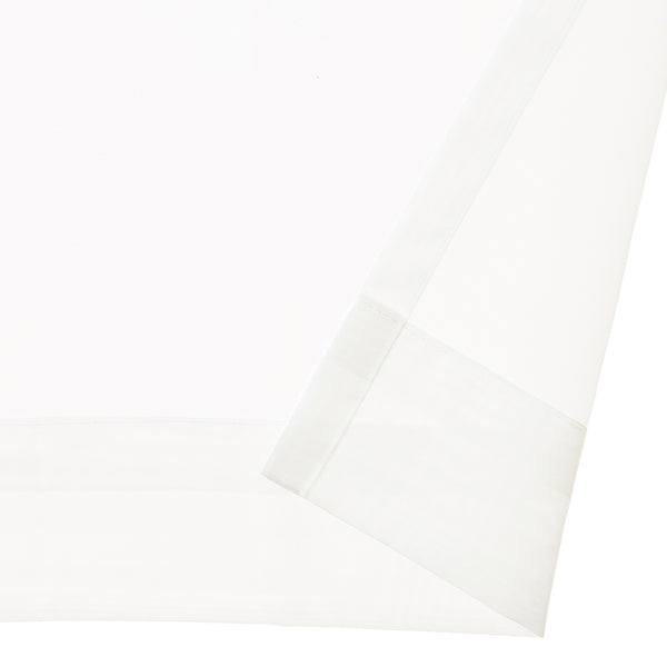 ギャザーフリル カーテン H1350×W1000 ホワイト （レース/既製）