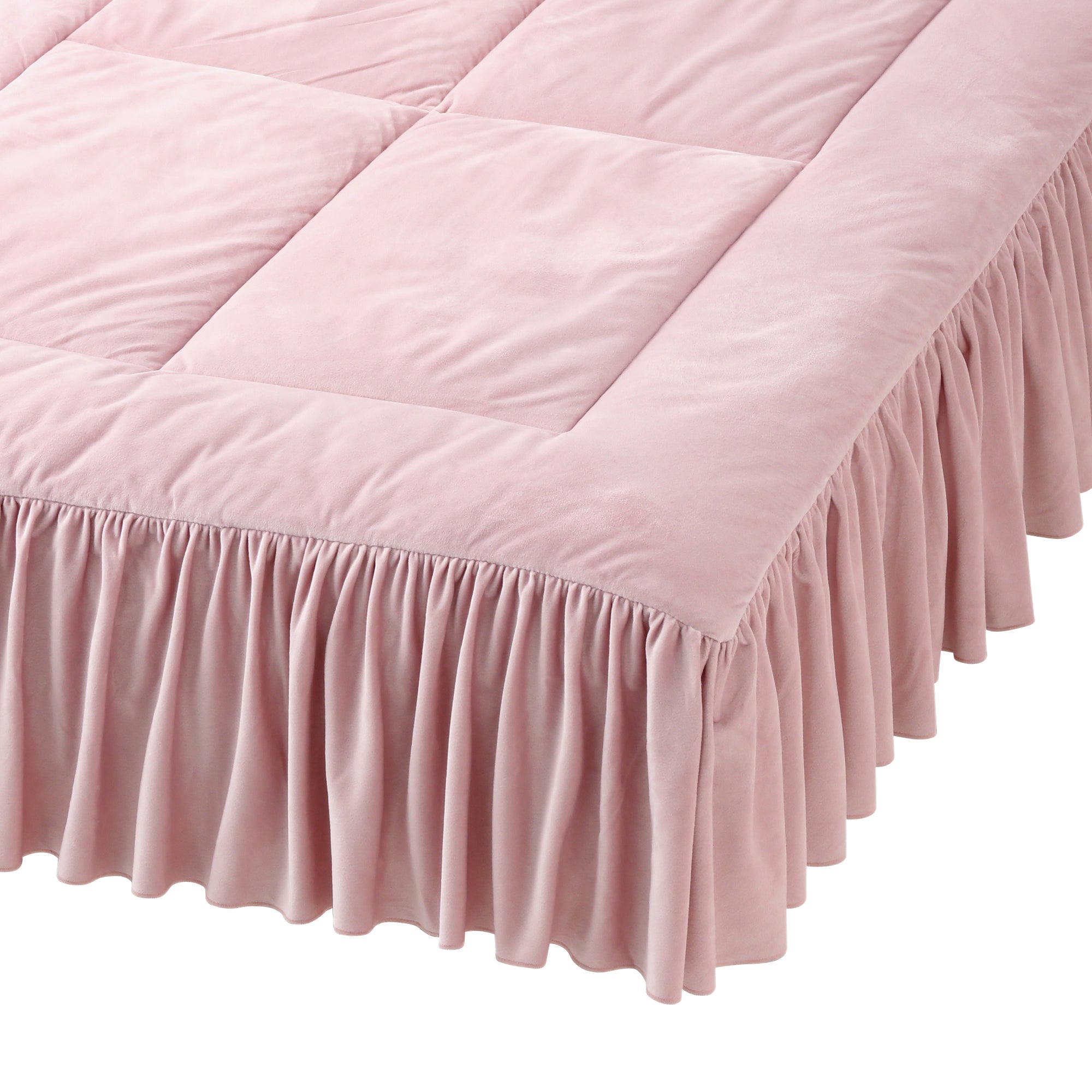 WARMY フリル ベッドパッド シングル ライトピンク | Francfranc 