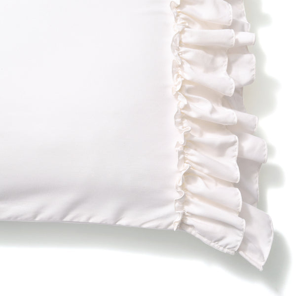 かんたん寝具セット プラス フリル セミダブル ホワイト | Francfranc 
