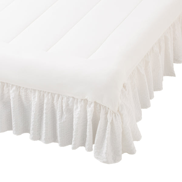 ふわろ 冷感ベッドパッド ギャザー シングル ホワイト | Francfranc