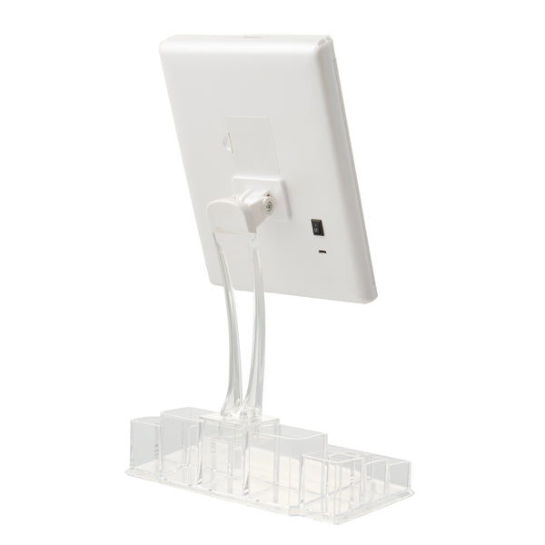ラミラ LED三面ミラー オーガナイザー付き ホワイト Francfranc（フランフラン）公式通販 家具・インテリア・生活雑貨