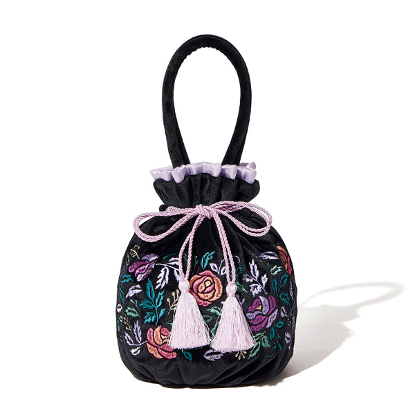 ANNA SUI 巾着バッグ ブラック