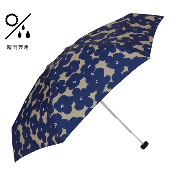 ハナプリント 折りたたみ傘 ネイビー（晴雨兼用） | Francfranc