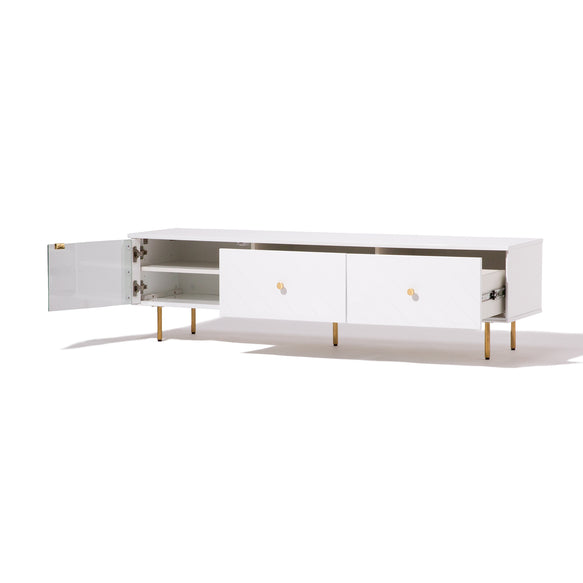 ソルティール TVボード ホワイト（W1500×H410） | Francfranc（フラン 