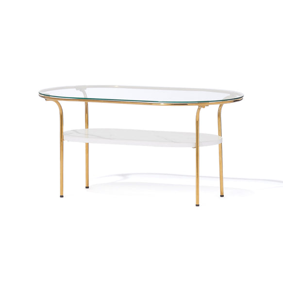 Francfran 丸テーブル コーヒーテーブル 白 - センターテーブル
