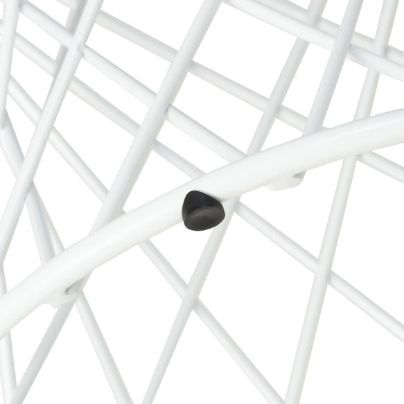 マーリア サイドテーブル ブラック×ホワイト （φ500）