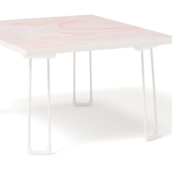 アート テーブル マーブル  ピンク