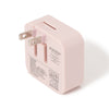 AC充電器 USB2ポート キャット ピンク