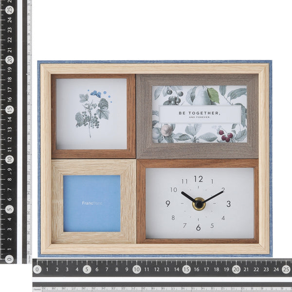 時計付きフォトフレーム ホワイト Francfranc（フランフラン）公式通販 家具・インテリア・生活雑貨