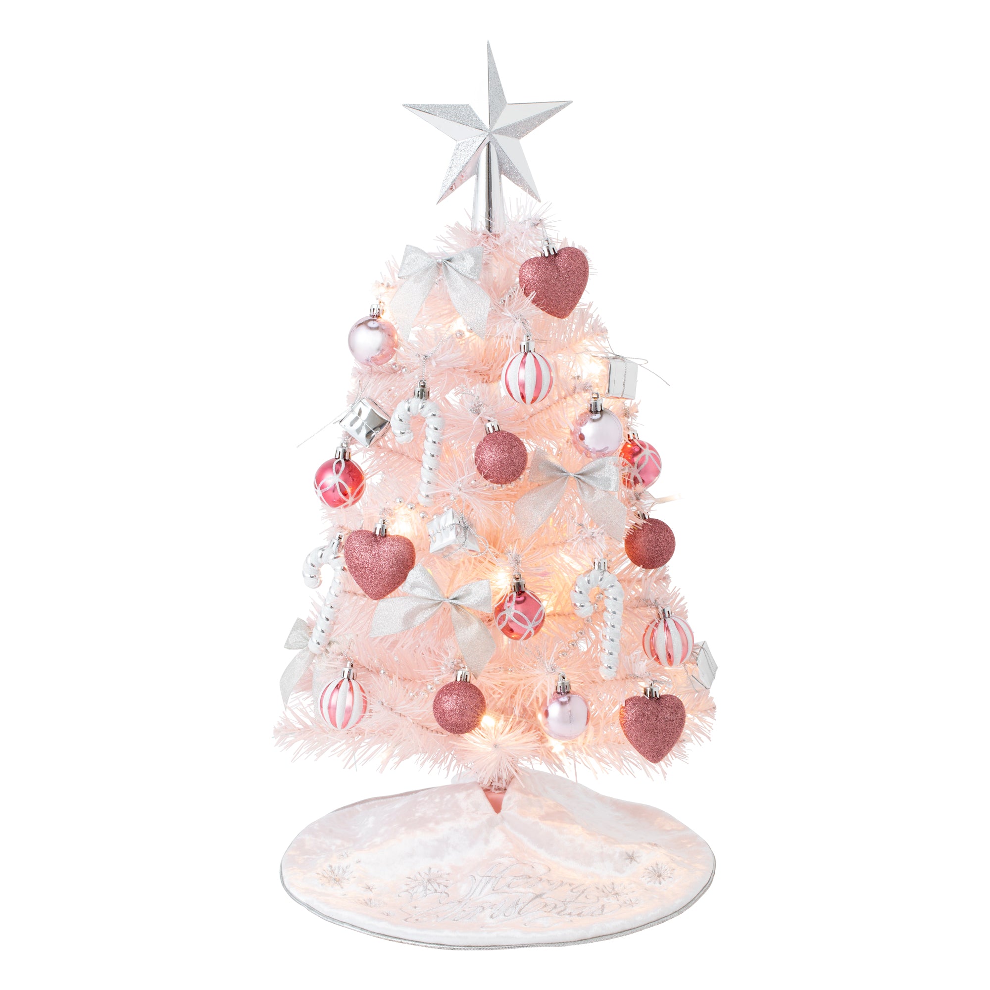 【2021年モデル】クリスマスツリー スターターセット 60cm ピンク
